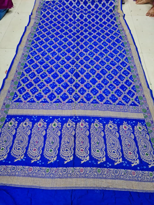 Gadhwa Bandhej saree